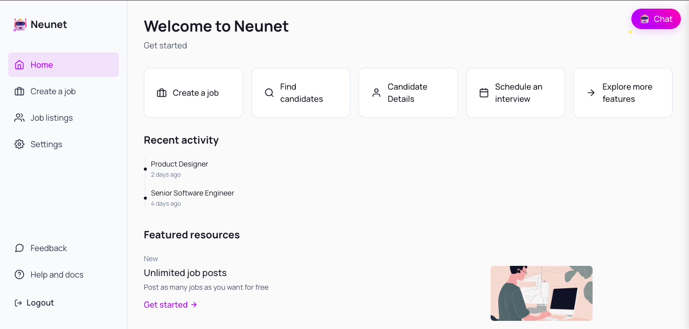 Neunet - AI Recruiter App